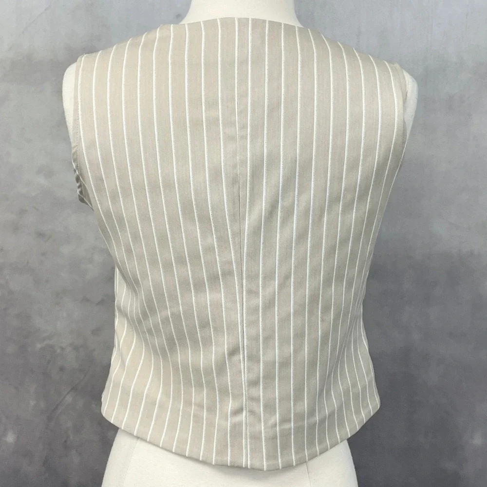 FUN&FUN Vest Waistcoat Top Girls 16 Womens XS/S‎ Tie Front Sophisticated Chic